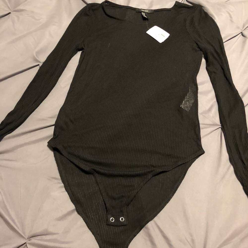 Black Long sleeve body Suit